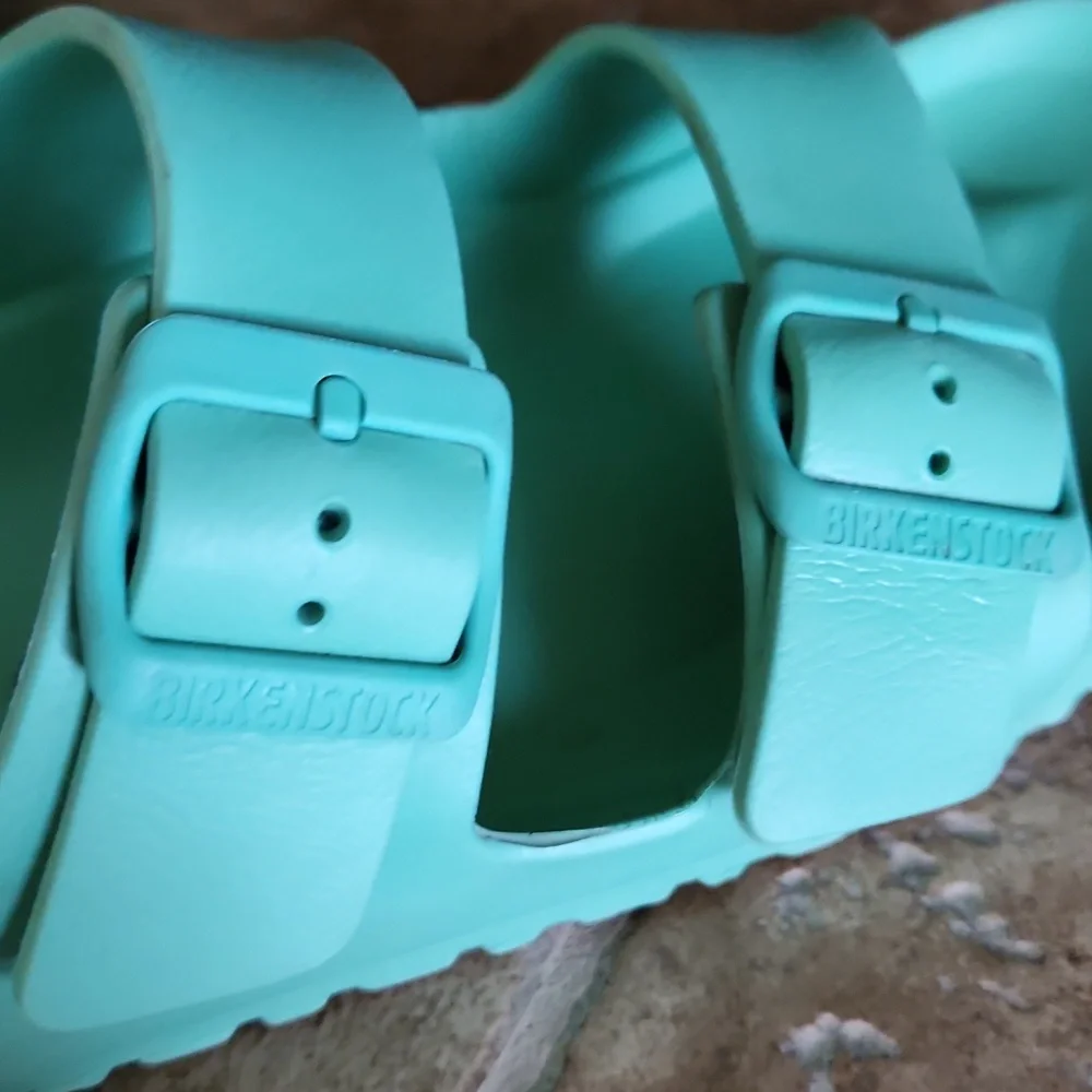 Birkenstock Womans Mint Green Sandals Size EUR 40 - Picture 5 of 14